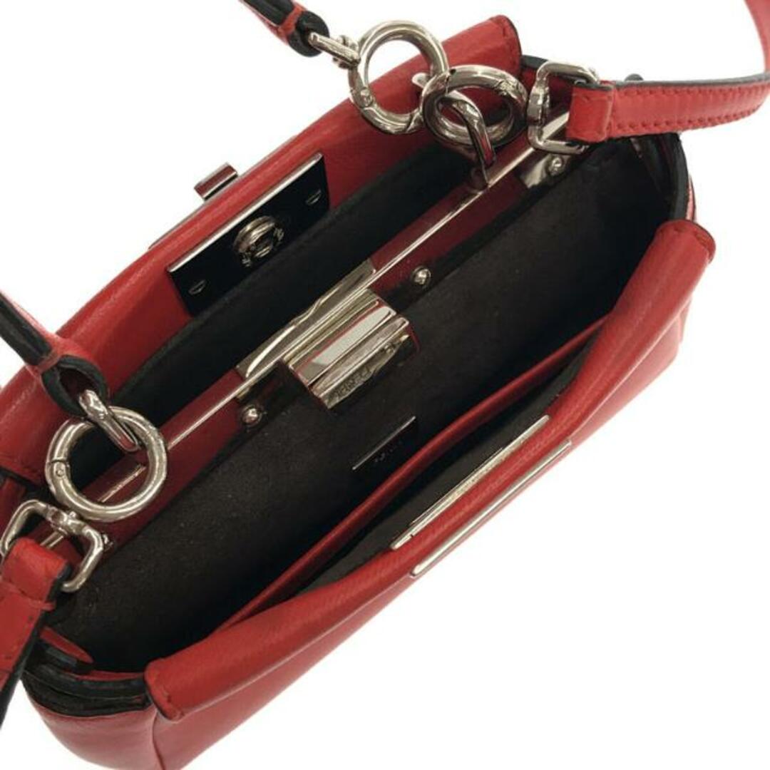FENDI フェンディ ミニピーカブー モンスター レッド