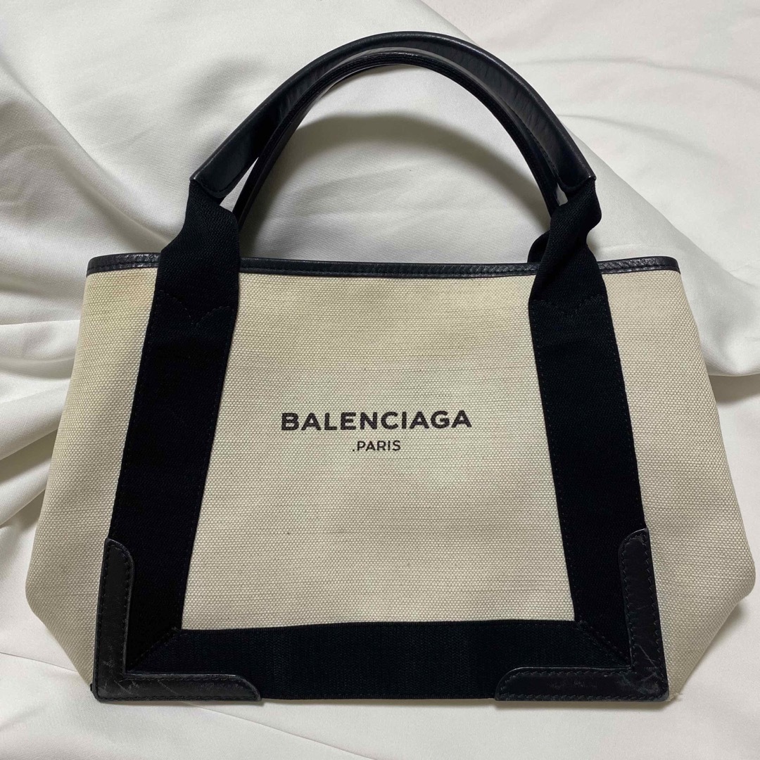 BALENCIAGA トートバッグネイビーカバーS