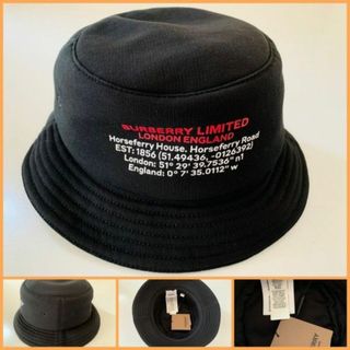 BURBERRY - BURBERRY ロケーションプリント コットン バケットハットの