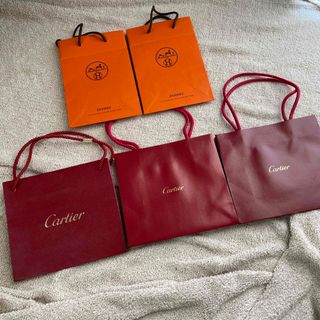 エルメス(Hermes)のHERMES Cartier  エルメス　カルティエ　ショッパー　5枚セット(ショップ袋)