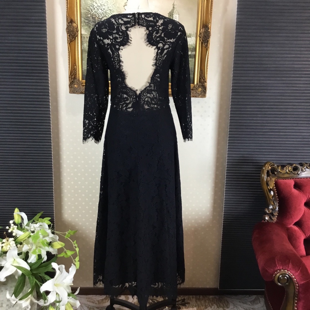 新品☆ IVY OAK ブラック ロングワンピース サイズ36 - ロング