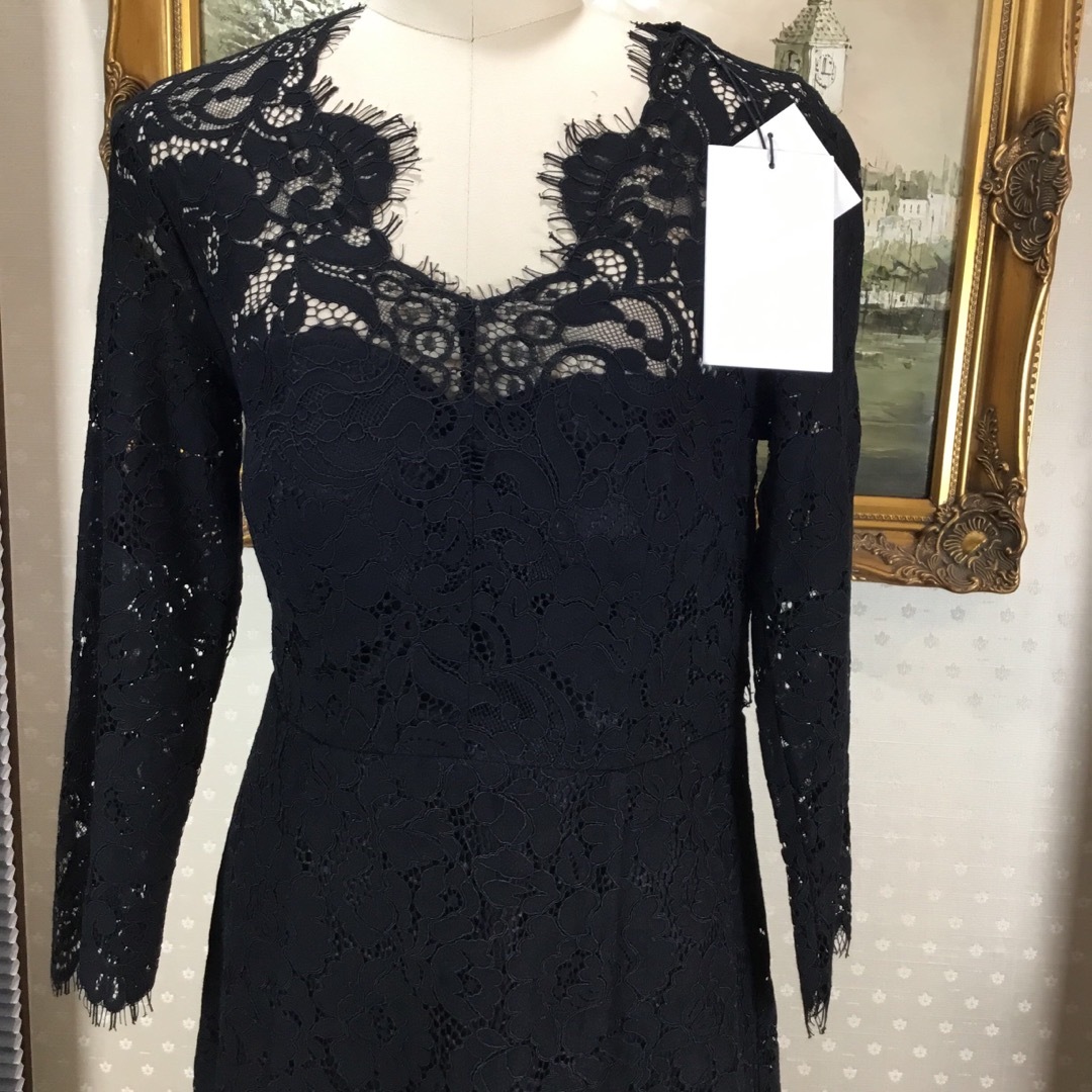 新品☆ IVY OAK ブラック ロングワンピース サイズ36 - ロング
