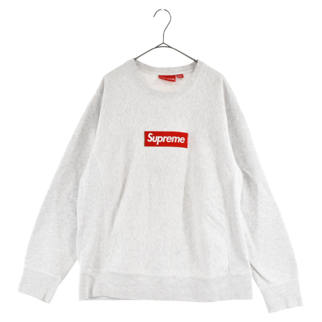 Supreme Box Logo Crewneck ボックスロゴ グレー L