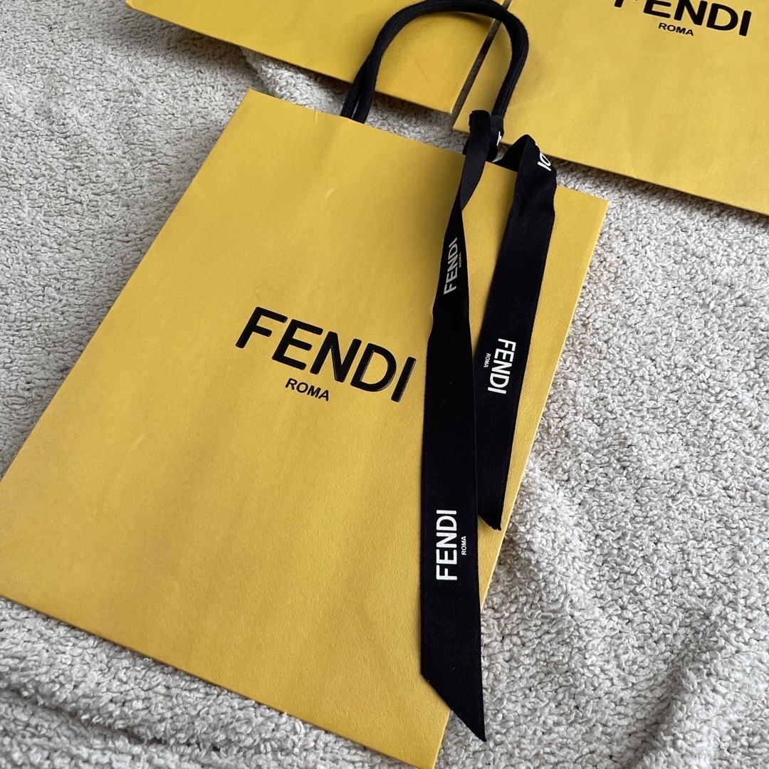 FENDI(フェンディ)のFENDI フェンディ　ショッパー　ショップ袋　3枚セット　リボン レディースのバッグ(ショップ袋)の商品写真