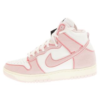 ナイキ(NIKE)のNIKE ナイキ Dunk High 1985 Barely Rose ダンク ハイ 1985 ベアリーローズ ハイカットスニーカー ホワイト/ピンク US8.5/26.5cm DQ8799-100(スニーカー)