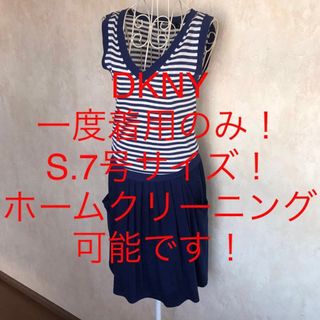 ダナキャランニューヨーク(DKNY)の★DKNY/ディーケーエヌワイ★小さいサイズ！ノースリーブワンピースS(7号)(ひざ丈ワンピース)