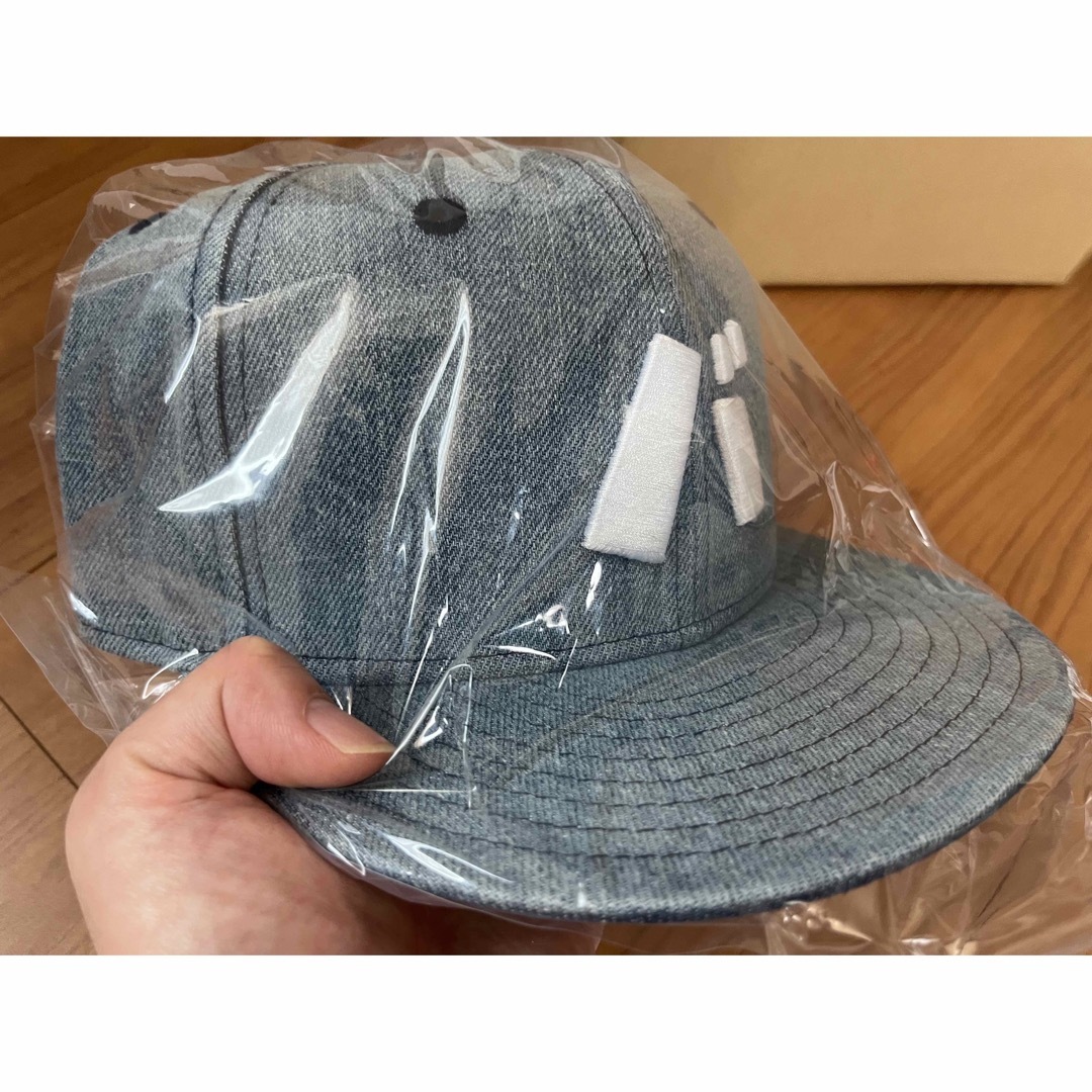 NEW ERA(ニューエラー)のバ DENIM CAP バナナマン× NEWERA L.BLU 9FIFTY エンタメ/ホビーのタレントグッズ(お笑い芸人)の商品写真