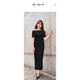 herlipto Plage Random Rib Knit Dress