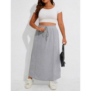 SHEIN ロングスカート 大きいサイズ(ロングスカート)