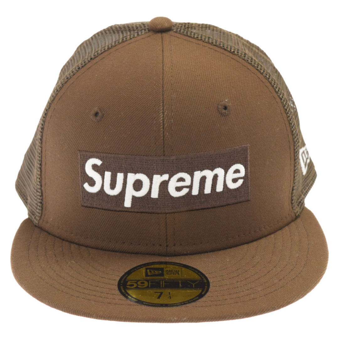 SUPREME シュプリーム 22SS ×New Era Box Logo Mesh ニューエラ ボックスロゴ メッシュ キャップ ブラウン