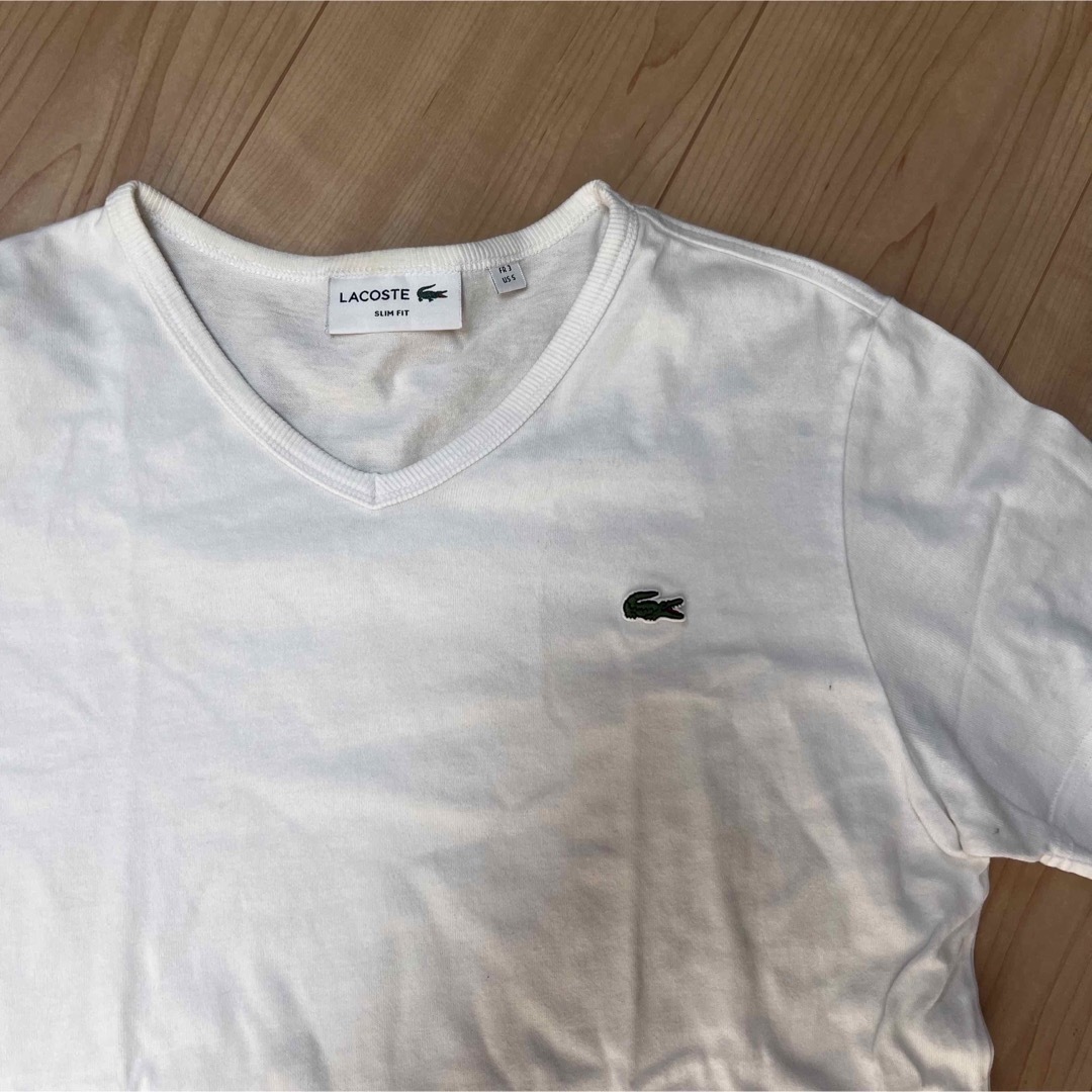 LACOSTE(ラコステ)のLACOSTE 半袖Tシャツ Vネック ラコステ レディースのトップス(Tシャツ(半袖/袖なし))の商品写真