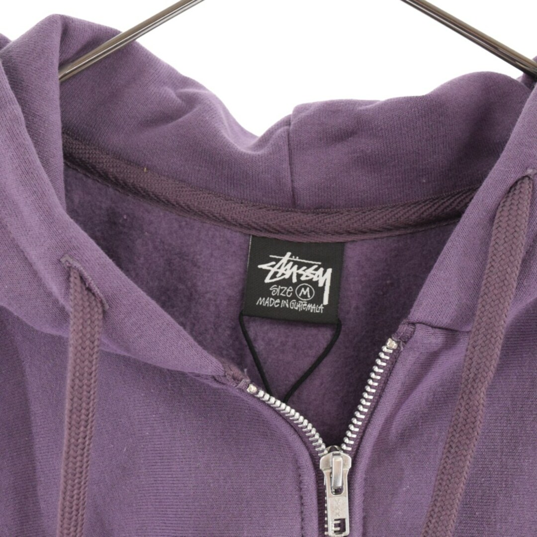 STUSSY ステューシー WORLD TOUR ZIP HOOD Grape ワールドツアーロゴ