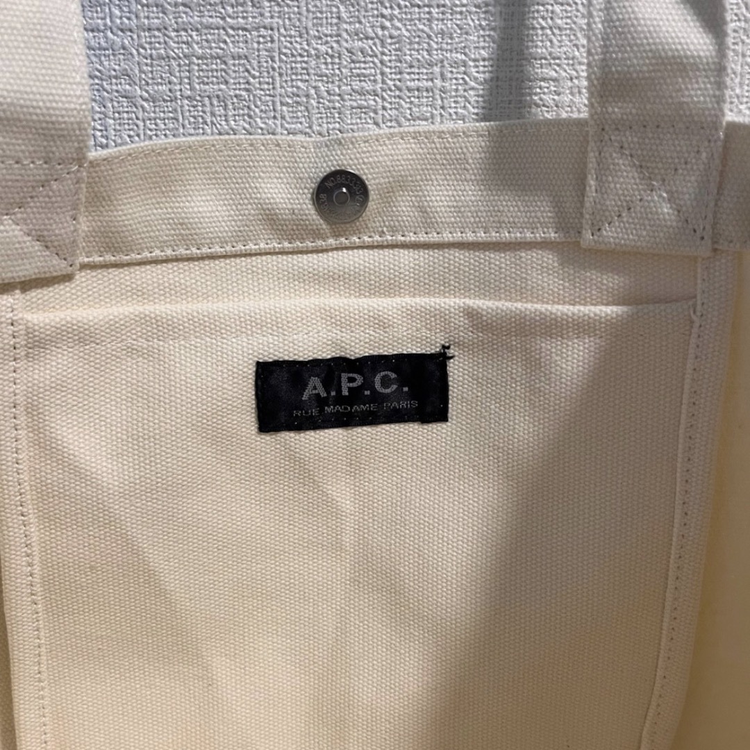 A.P.C - 【未使用 タグ付】アーペーセー ブラック ロゴ トートバッグ