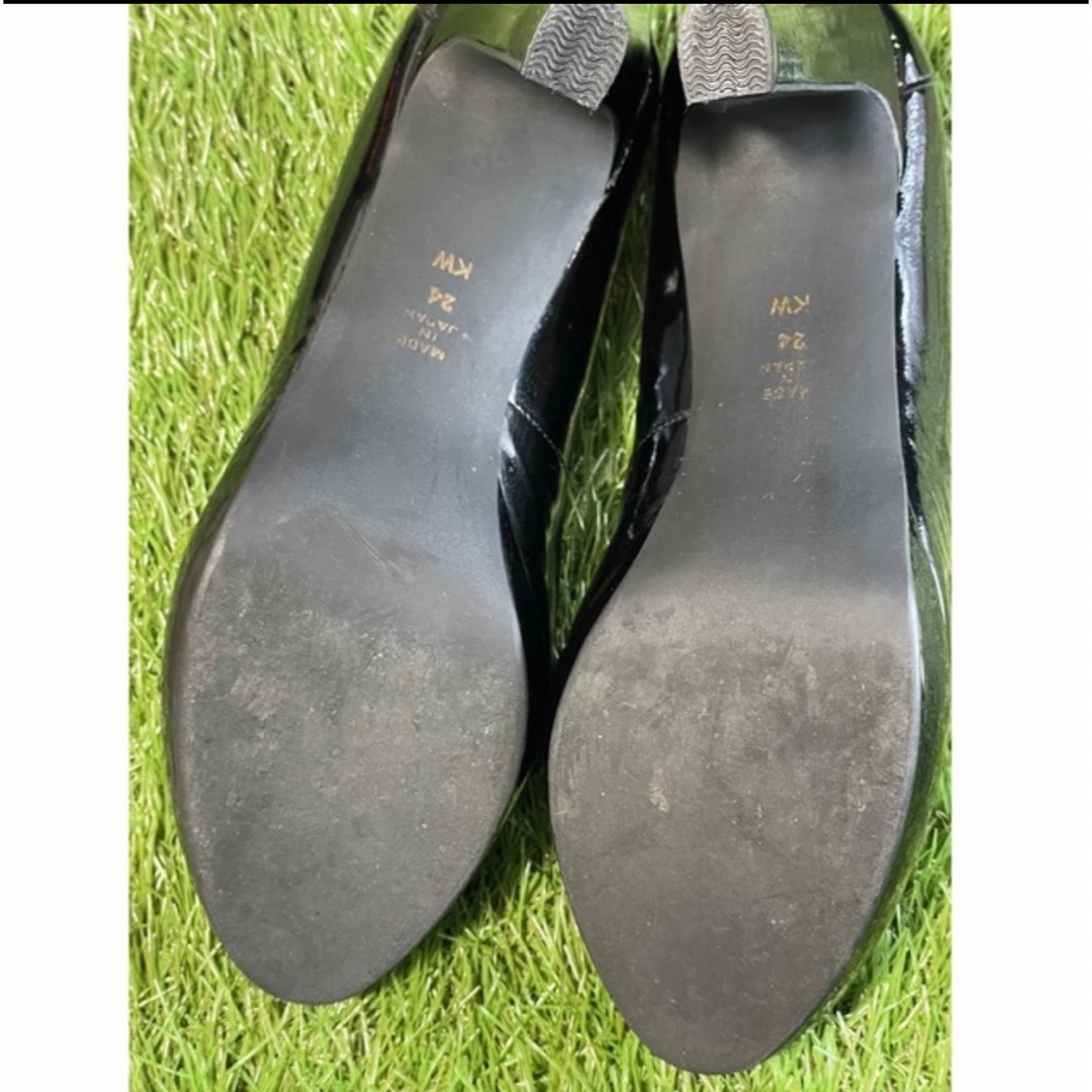 DIANA(ダイアナ)の【DIANA】ローファー ヒール8cm パンプス エナメル レディースの靴/シューズ(ハイヒール/パンプス)の商品写真