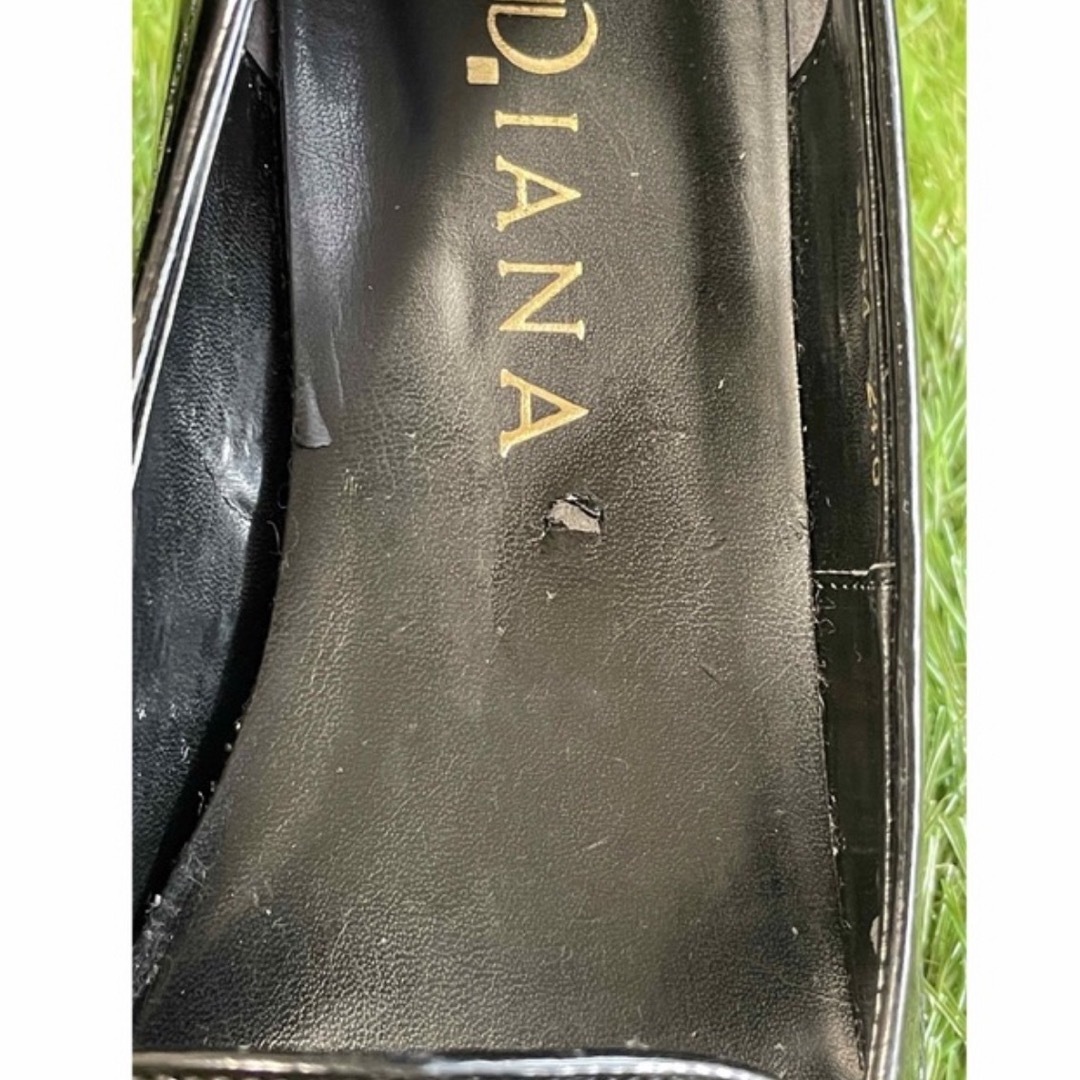 DIANA(ダイアナ)の【DIANA】ローファー ヒール8cm パンプス エナメル レディースの靴/シューズ(ハイヒール/パンプス)の商品写真