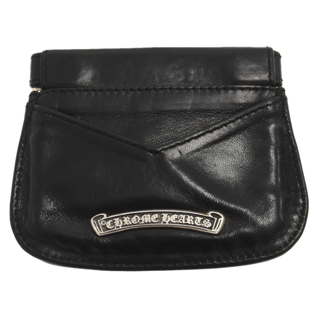 CHROME HEARTS クロムハーツ SNAP BACK COIN PURSE スナップバックコインパース セメタリークロスパッチ コインケース ブラック