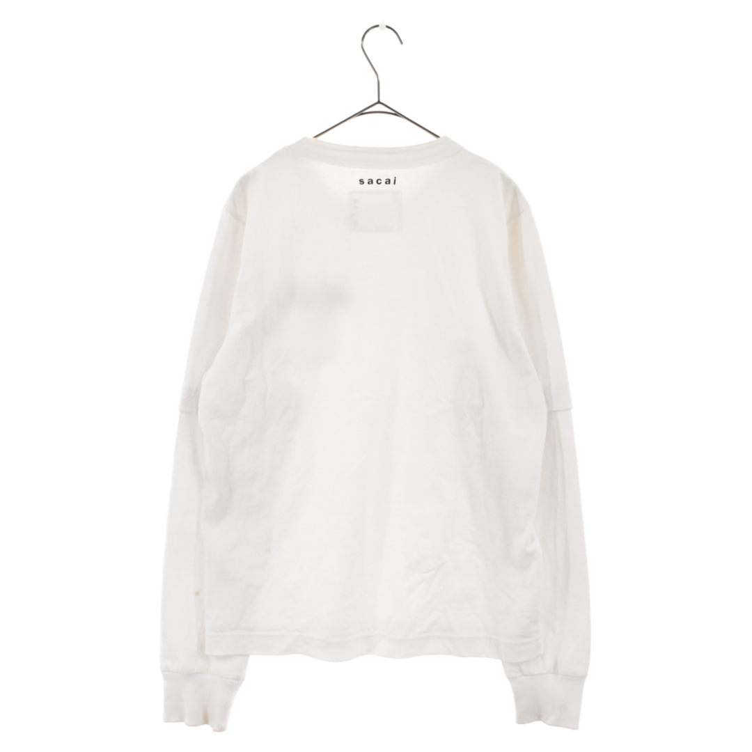 sacai KAWS Embroidery T-Shirt "White 4