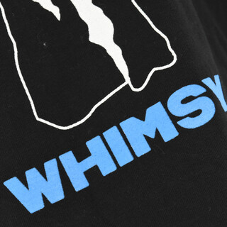 WASTED YOUTH ウェイステッドユース ×Whimsy S/S Tee グラフィックプリント半袖Tシャツ ブラック ウィムジー
