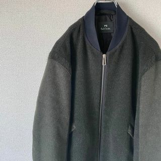 希少ウールボンバージャケット◎】Paul Smith古着ブルゾンカーキL-