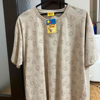 シマムラ(しまむら)の新品　未使用　おさるのジョージ❣️総柄プリンと半袖Ｔシャツ　サイズ　ＬＬ(Tシャツ(半袖/袖なし))