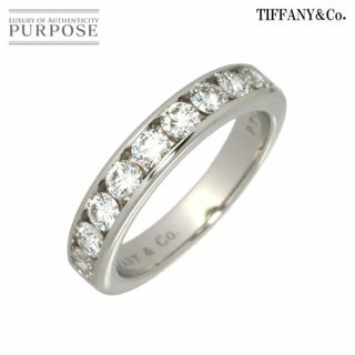 ティファニー(Tiffany & Co.)のティファニー TIFFANY&Co. ハーフサークル チャネル セッティング 11号 リング 幅4mm ダイヤ Pt プラチナ 指輪 VLP 90194084(リング(指輪))