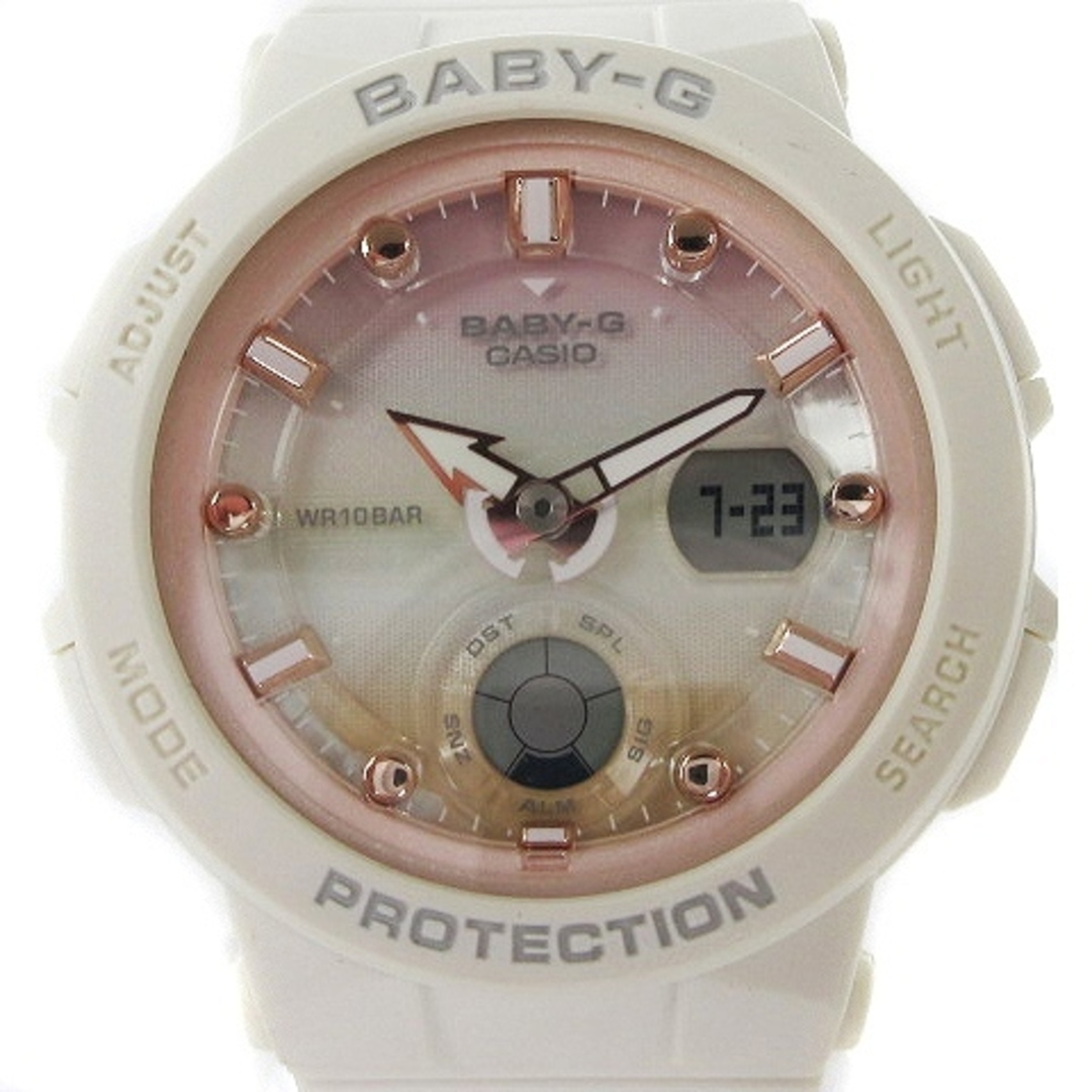 ベビージー 腕時計 ビーチトラベラー デジタル 文字盤 ピンク 白 ウォッチ
