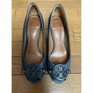 トリーバーチ(Tory Burch)のトリーバーチ パンプス オープントウ 美品(ハイヒール/パンプス)