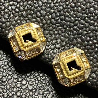 GIVENCHY - GIVENCHY ジバンシー イヤリング Gロゴ ラインストーン