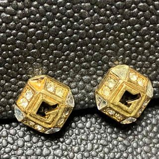GIVENCHY - GIVENCHY ジバンシー イヤリング Gロゴ ラインストーン