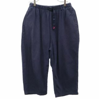 グラミチ(GRAMICCI)のグラミチ ロゴタグ リネンブレンド ハーフパンツ F ネイビー GRAMiCCi アウトドア レディース 【中古】  【230726】(ショートパンツ)