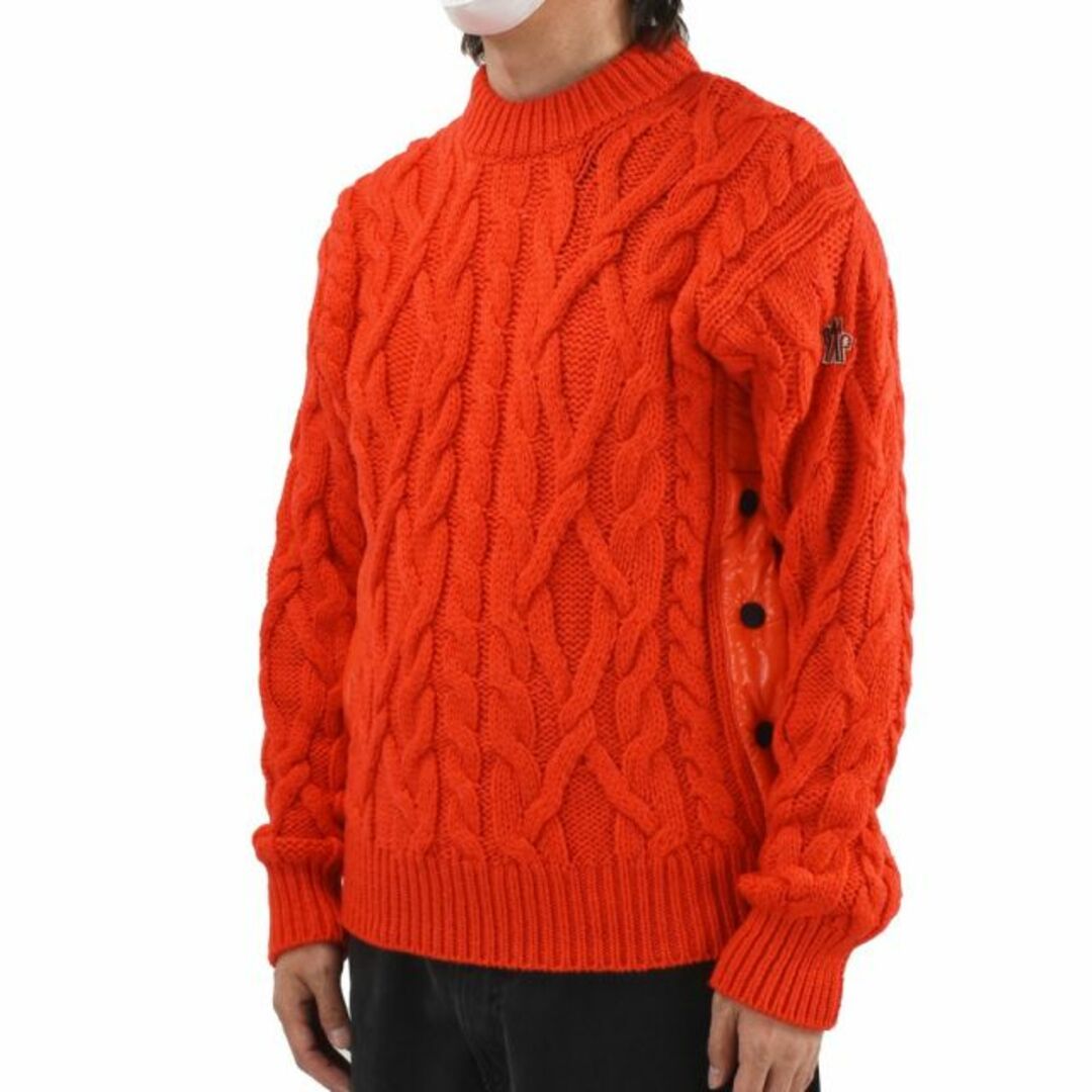 MONCLER(モンクレール)の【ORANGE】モンクレール ケーブルニット  メンズのトップス(ニット/セーター)の商品写真