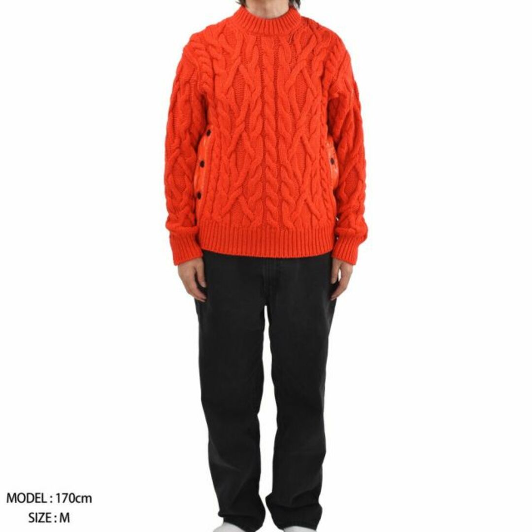 MONCLER(モンクレール)の【ORANGE】モンクレール ケーブルニット  メンズのトップス(ニット/セーター)の商品写真