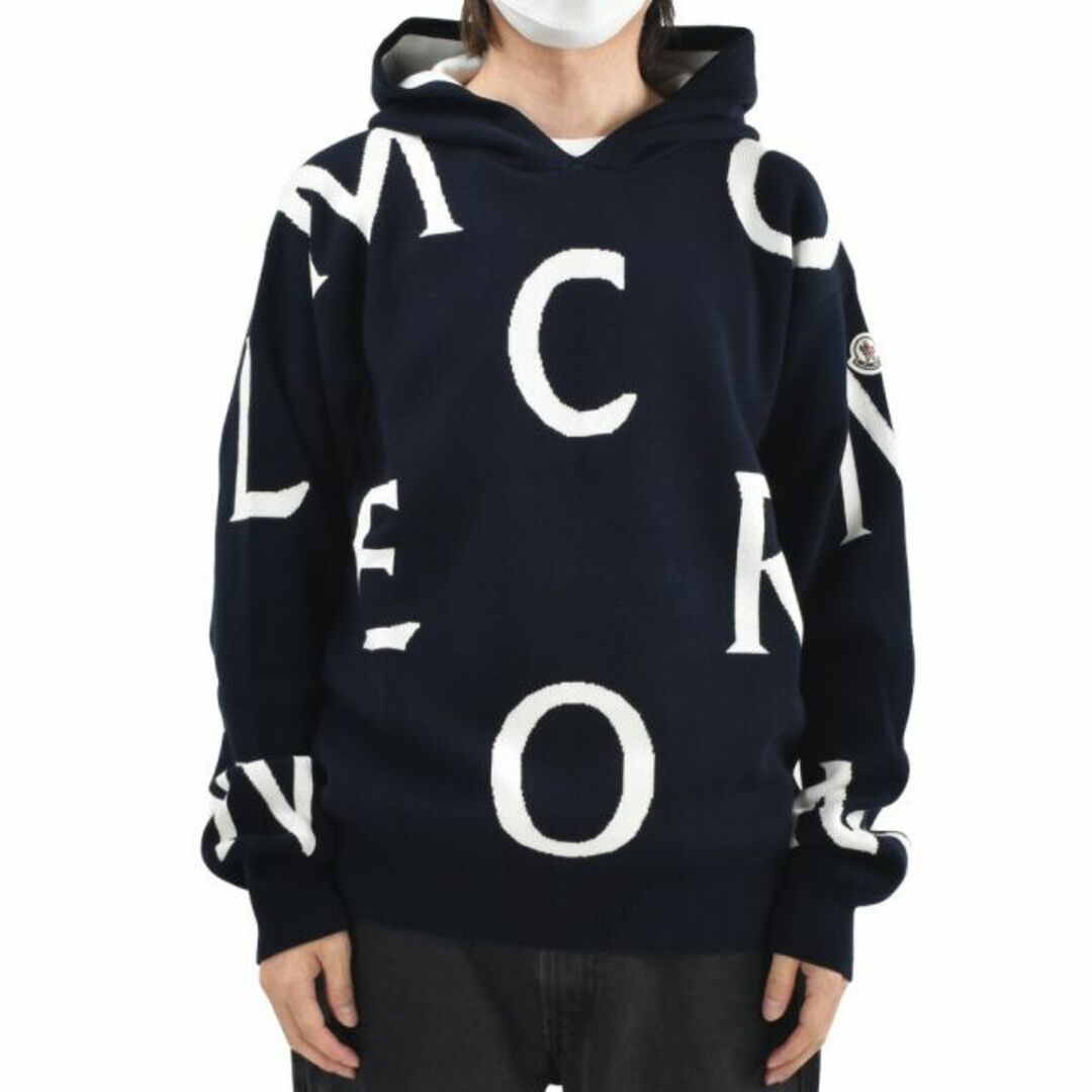 MONCLER(モンクレール)の【NAVY】モンクレール コットンニットパーカー メンズのトップス(パーカー)の商品写真