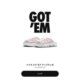 ナイキ(NIKE)のナイキ　NIKE モアテン　サンダル　supreme キャンプ(サンダル)