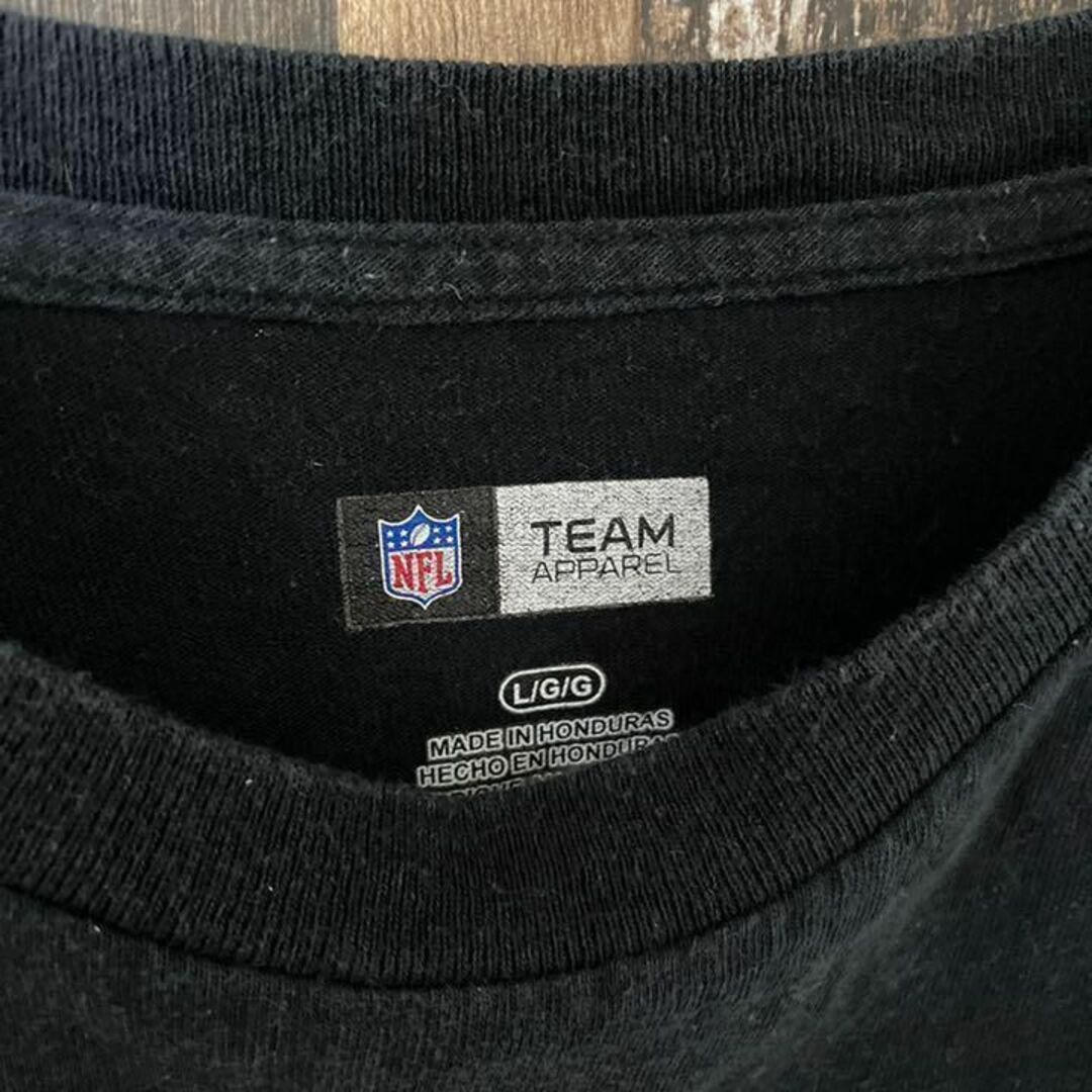 NFL アメフト チームロゴ メンズ ブラック L  半袖 Tシャツ