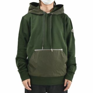 MONCLER モンクレール 22AW FETUQUE フード付き ジップアップパーカーポリエステル グリーン H20911A00152 54A91