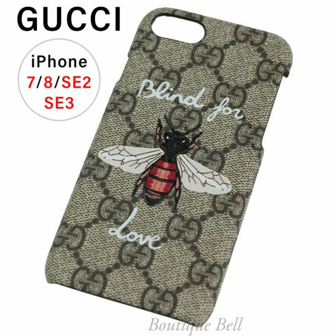 【グッチ】Blind for Love Bee iPhone7/8/SEケーススマホアクセサリー