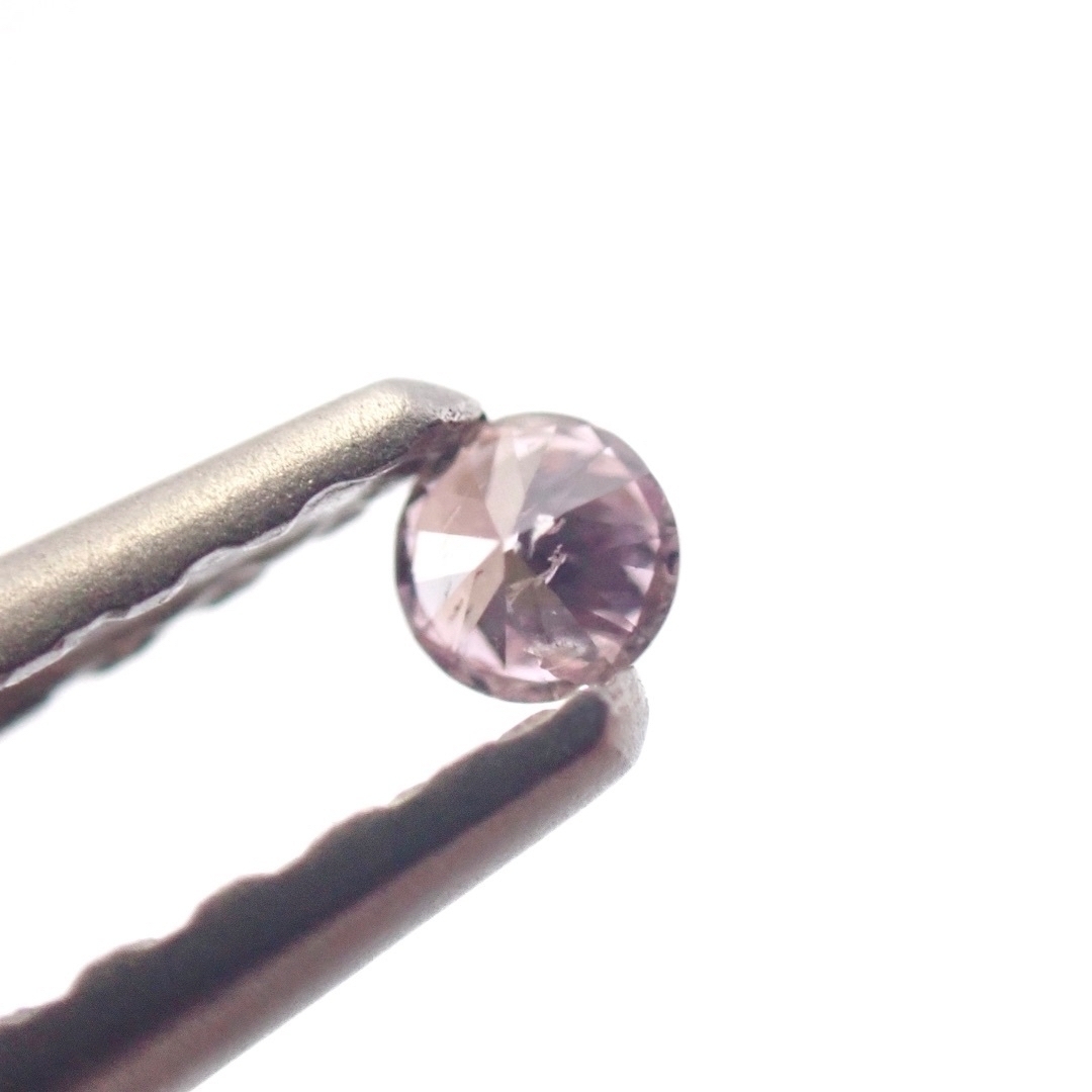 希少】 0.029ct ファンシー パープル ピンク ダイヤ ルース 裸石 ソの