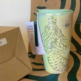 スターバックス(Starbucks)のスタバ アニバーサリー2021 ダブルウォールセラミック マグ サイレン 新品(タンブラー)