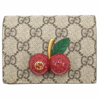 Gucci - グッチ 財布 476050 チェリー コンパクト ベージュ JJS02444の