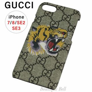 グッチ(Gucci)の【グッチ】GG柄 タイガー iPhone7/8SE2/SE3ケース(iPhoneケース)