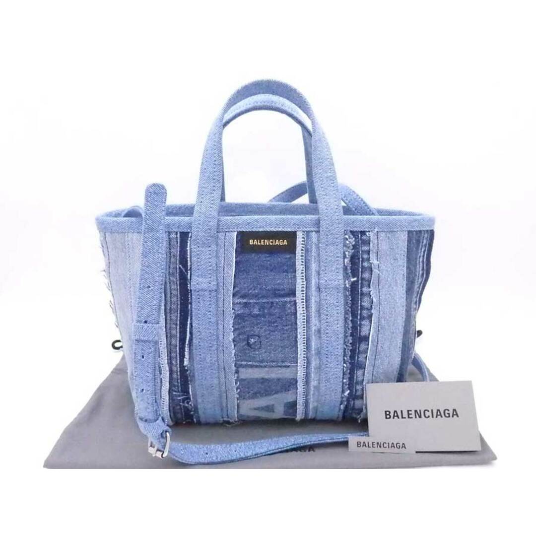 バレンシアガ BALENCIAGA ハンドバッグ 斜め掛けショルダーバッグ デニム デニムブルー レディース 送料無料 e54550a