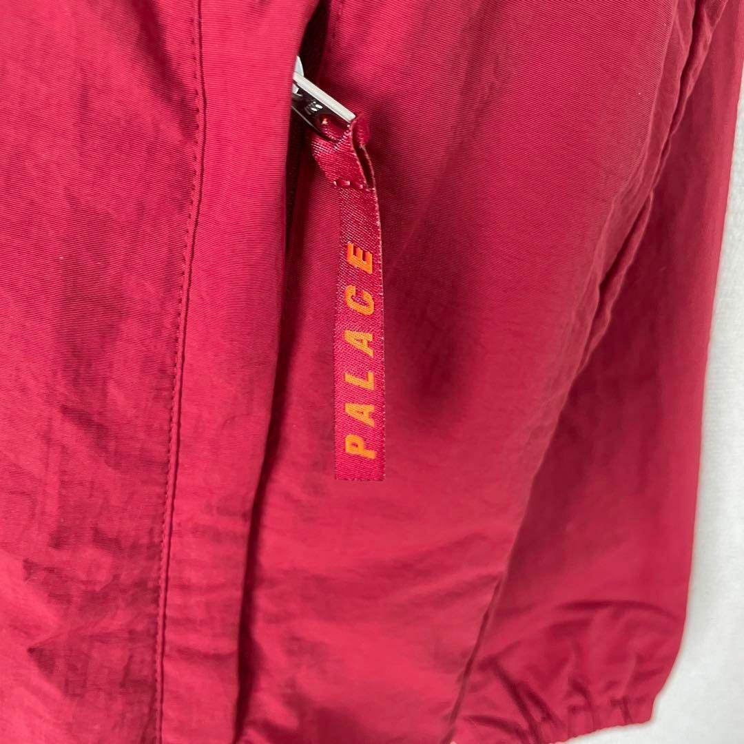 【新品タグ付き、背面ビッグ刺繍ロゴ】PALACEナイロンジャケット赤XL長袖