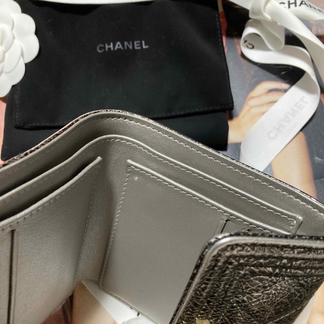 超美品☆カッコいい☆CHANEL☆ボーイ☆二つ折り財布☆ウォレット☆