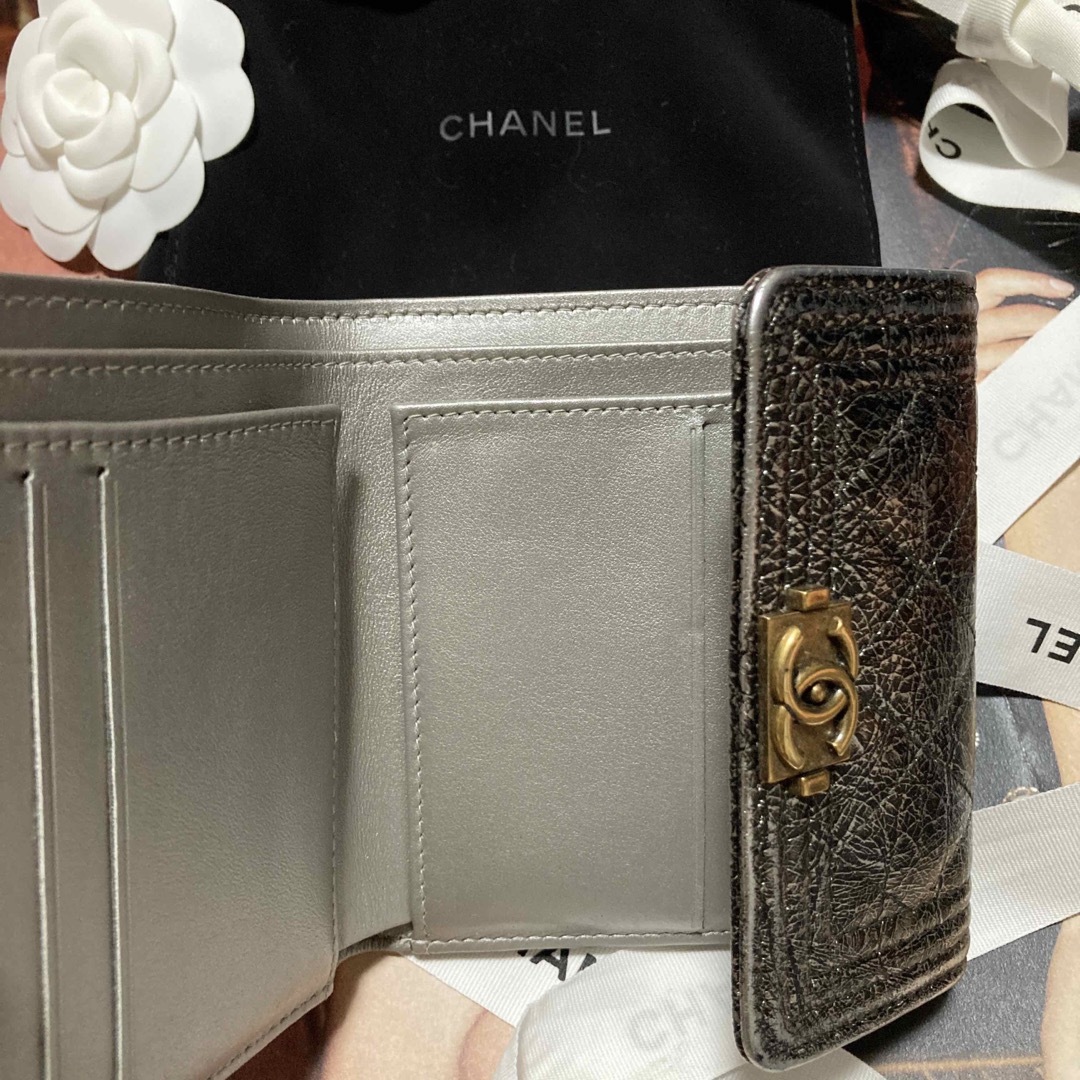 超美品☆カッコいい☆CHANEL☆ボーイ☆二つ折り財布☆ウォレット☆