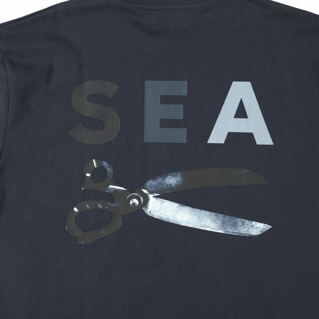 【L】WIND AND SEA DENHAM Razor Tee ネイビー