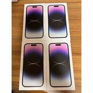 アイフォーン(iPhone)のiPhone14 Pro 256GB 4台セット ディープパープル色 新品未開封(スマートフォン本体)