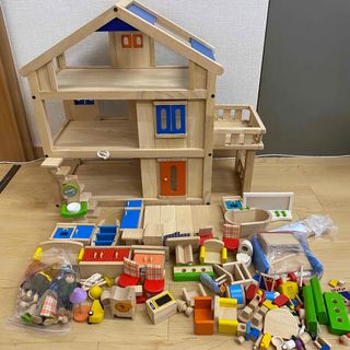 プラントイ(PLANTOYS)のPLANTOYS プラントイズ　新テラスドールハウス 小物　人形　多数付(ミニチュア)