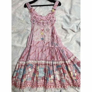 アンジェリックプリティー(Angelic Pretty)のAngelic pretty MELODY TOYSサロペット+KC+タイツ(ひざ丈ワンピース)