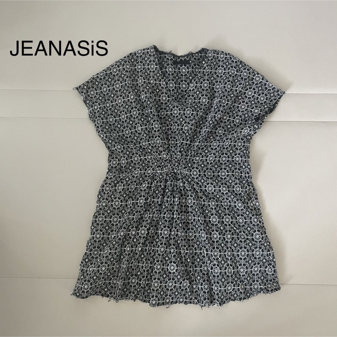 JEANASIS(ジーナシス)の【JEANASIS】ワンピース　トップス　刺繍ワンピース レディースのワンピース(ひざ丈ワンピース)の商品写真